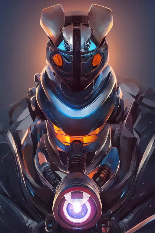 Image similar to epic mask helmet robot ninja portrait stylized as fornite style game design fanart by concept artist gervasio canda, behance hd by jesper ejsing, by rhads, makoto shinkai and lois van baarle, ilya kuvshinov, rossdraws global illumination radiating a glowing aura global illumination ray tracing hdr render in unreal engine 5