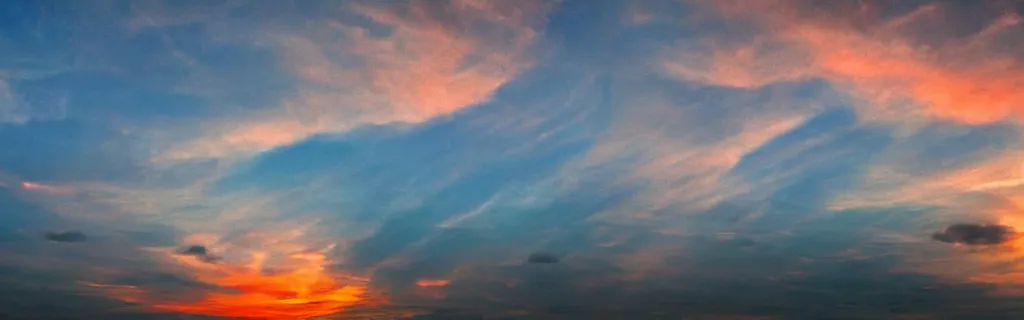 Image similar to sunset on rome, tetrachromacy, realistic photo, landscape, dark, stunning sky, low horizon, award winning