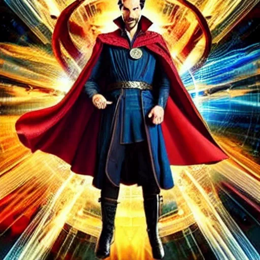 Image similar to doctor strange in matrix neo suit