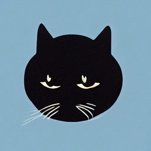 Prompt: a black cat emoji