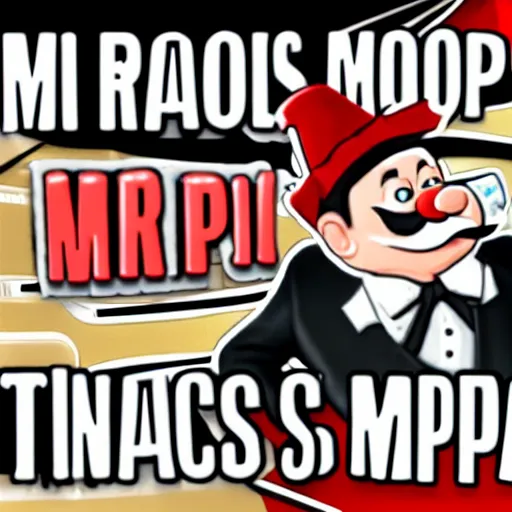 Image similar to Mr Monopoly in an Epic Rap Battles of History video