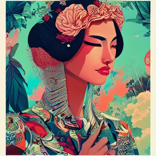 Image similar to Tristan Eaton, victo ngai, artgerm, Perfect princess