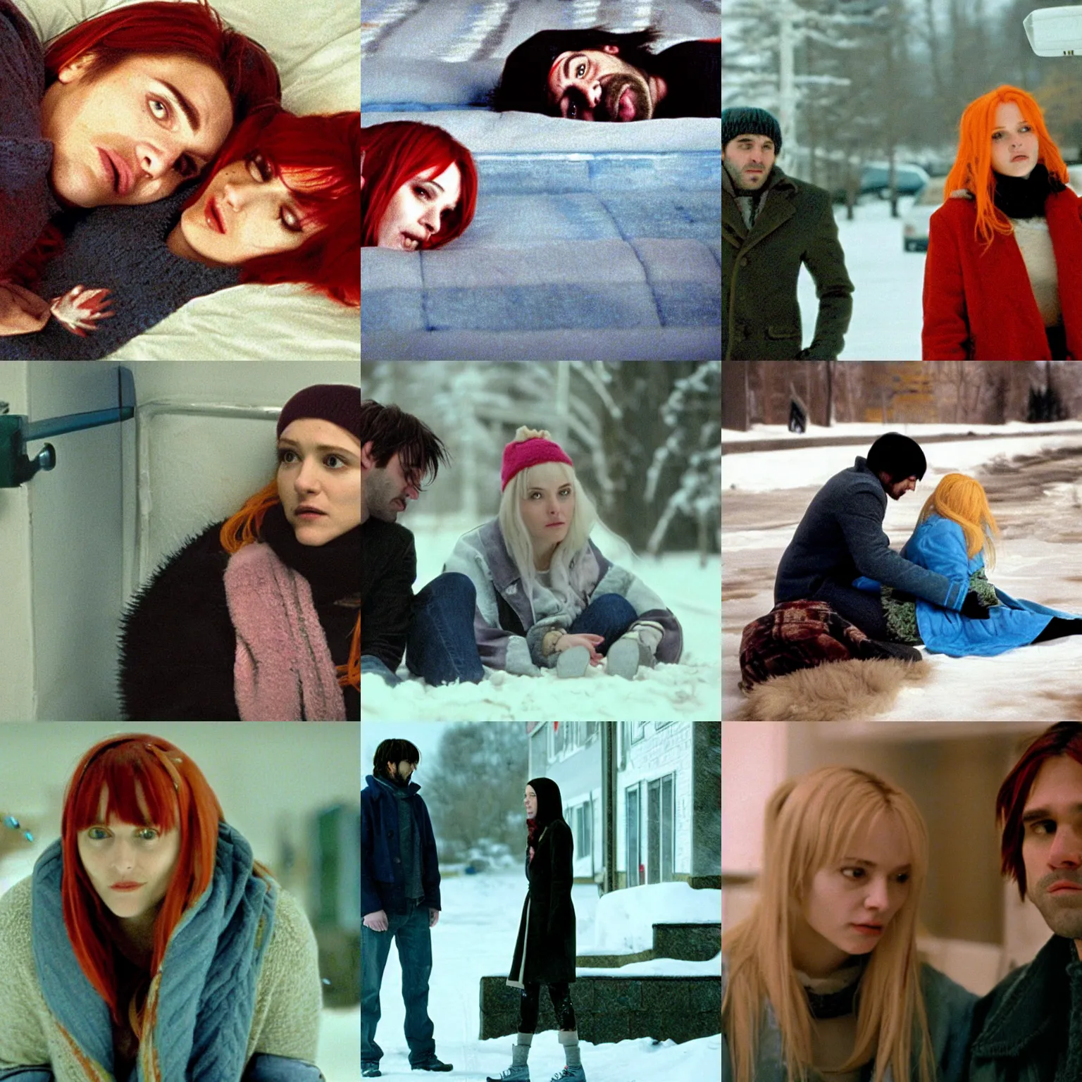 Prompt: a film still from eternal sunshine of the spotless mind ( 2 0 0 4 )