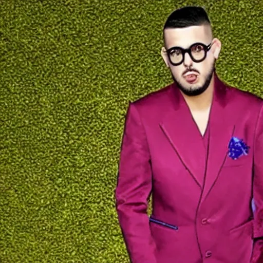 Image similar to bad bunny singer stabbed by amlo