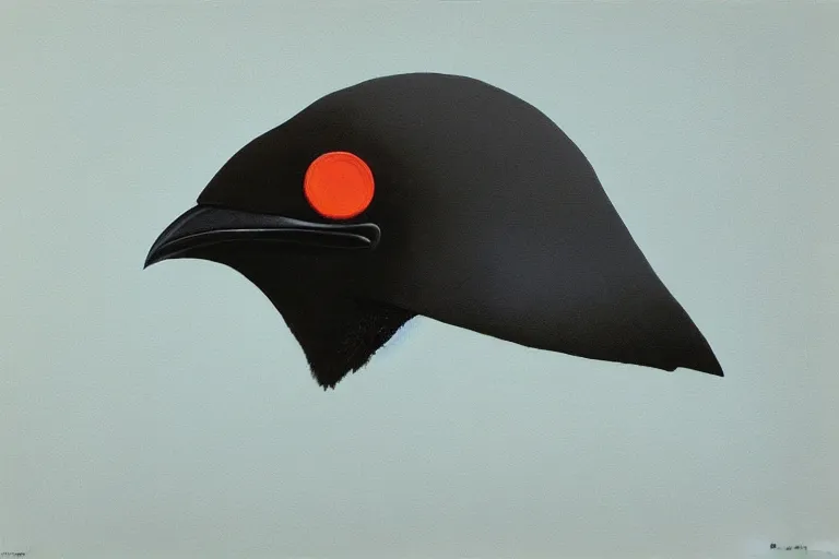 Prompt: young samurai raven - shaped hat artwork by tim eitel