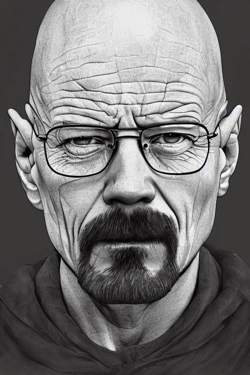 Prompt: an illustration of walter white in the style of mary grandpre, beautiful intricately detailed, hd diffuse lighting, fantasy, intricate, elegant, highly detailed, lifelike, photorealistic, illustration, concept art, smooth, sharp focus, art by mary grandpre