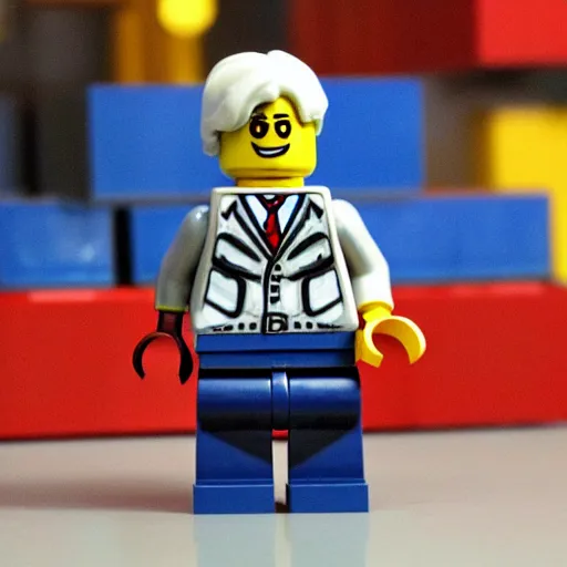 Prompt: Lego minifigure of Saul Goodman