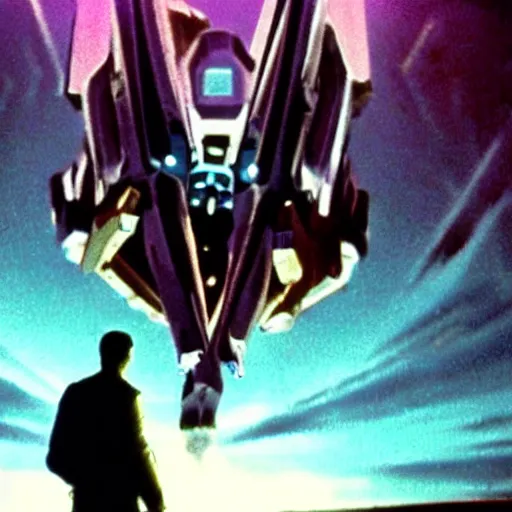 Image similar to movie still of a cyborg evangelion, cinematic composition, cinematic light, warm lighting criterion collection, by edgar wright and edgar allan poe