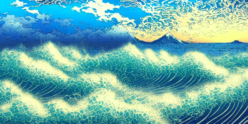Sea Foam Digital Art by Zedi - Fine Art America
