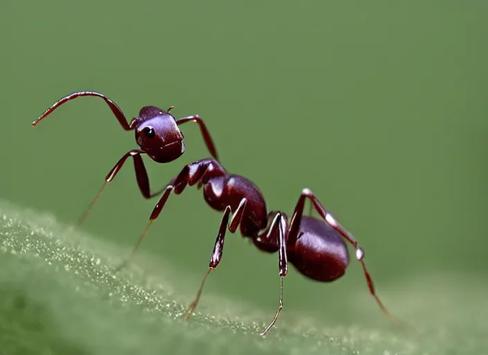 Image similar to a photo of an ant vaping