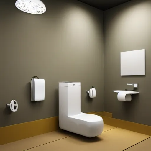 Image similar to still photo of a japanese toilet, highly detailed, photorealistic portrait, bright studio setting, studio lighting, crisp quality and light reflections, unreal engine 5 quality render