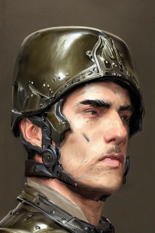 Prompt: a professionally painted portrait of John TotalBiscuit Bain, clothed in military armor, olive skin, long dark hair, beautiful bone structure, symmetrical facial features, intricate, elegant, digital painting, trending on Artstation, concept art, smooth, sharp focus, illustration, from Metal Gear by Ruan Jia and Mandy Jurgens and Artgerm and William-Adolphe Bouguerea, award winning