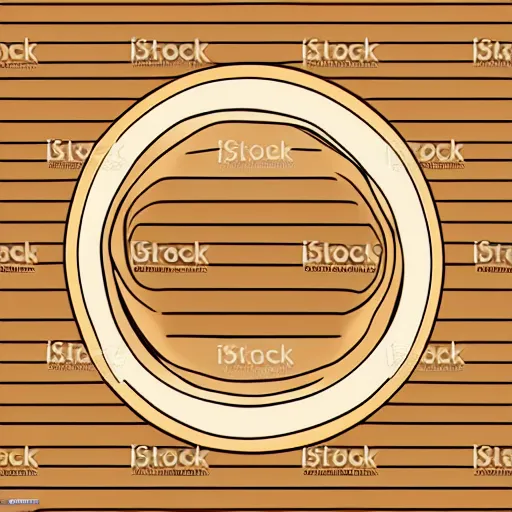 Prompt: lathe inside wooden bowl, vector art, simple