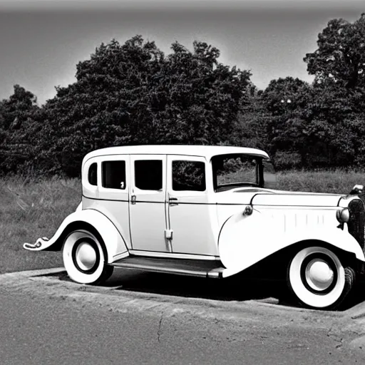 Image similar to a modernized 1930s car