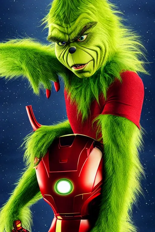 Image similar to The Grinch is Ironman