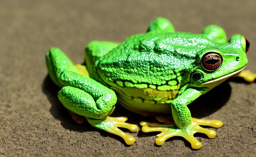 Image similar to cute frog wearing supreme streetware, highly detailed, extremely high quality, hd, 4 k, 8 k, professional photographer, 4 0 mp, lifelike, top - rated, award winning, cinematic, realistic, detailed lighting, detailed shadows, sharp, no blur, edited, corrected, trending