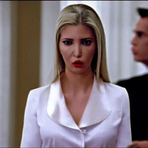 Image similar to Ivanka Trump in American Psycho (1999)