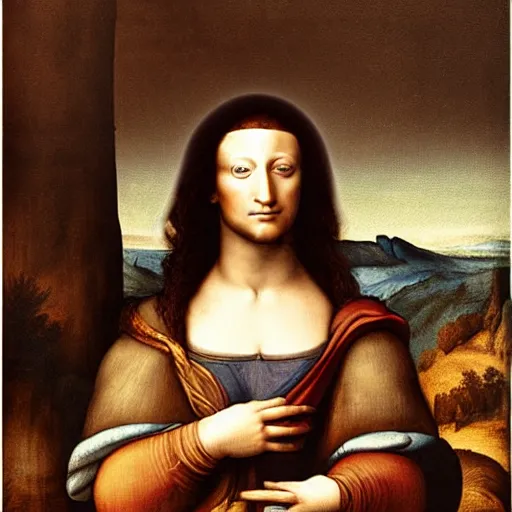 Prompt: Mona Zucka, Zuckerberg by Leonardo Da Vinci