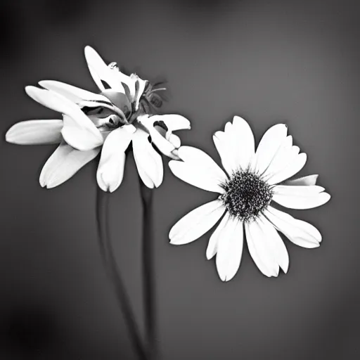 Prompt: a flower in infrared, channel swaped