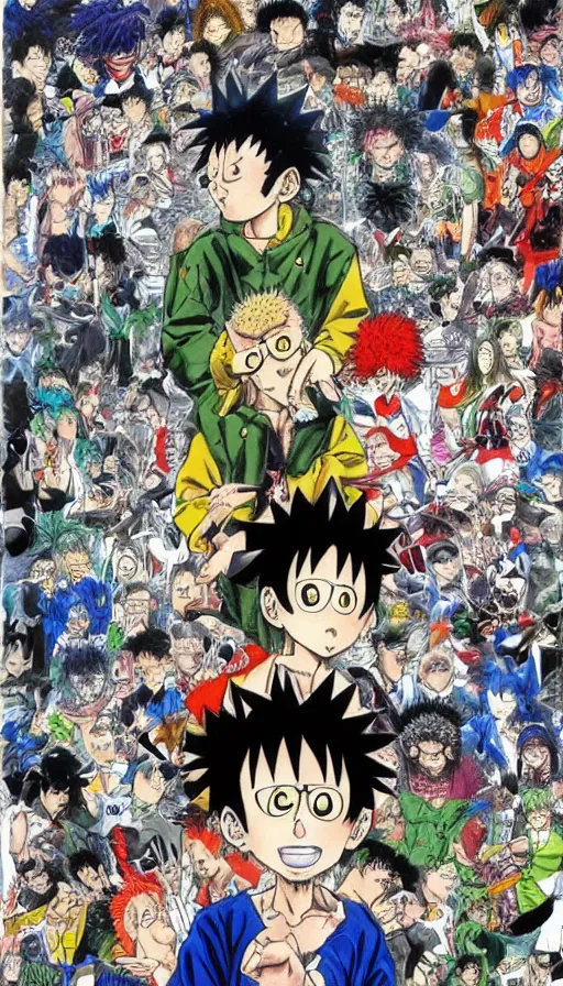 Image similar to the end of the world, by yoshihiro togashi