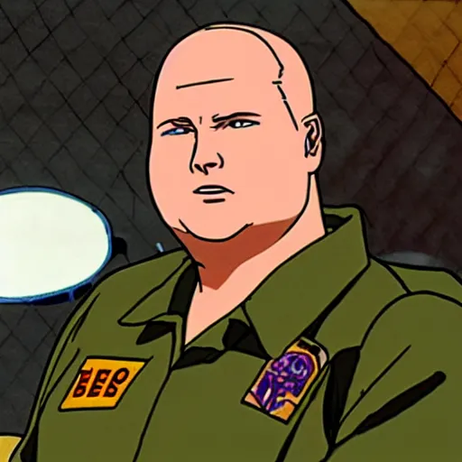 Prompt: Bobby Hill is the pilot of EVA-01