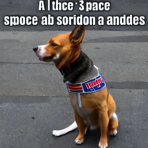 Image similar to a space dog