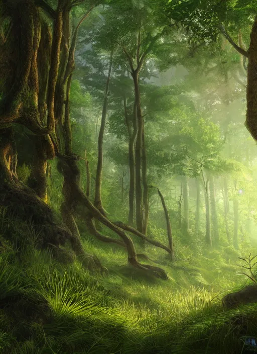 Prompt: lush forest, high detail, 4 k, concept art, realism style