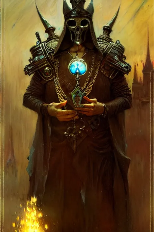 Image similar to the king of spades by gaston bussiere, bayard wu, greg rutkowski, giger, maxim verehin