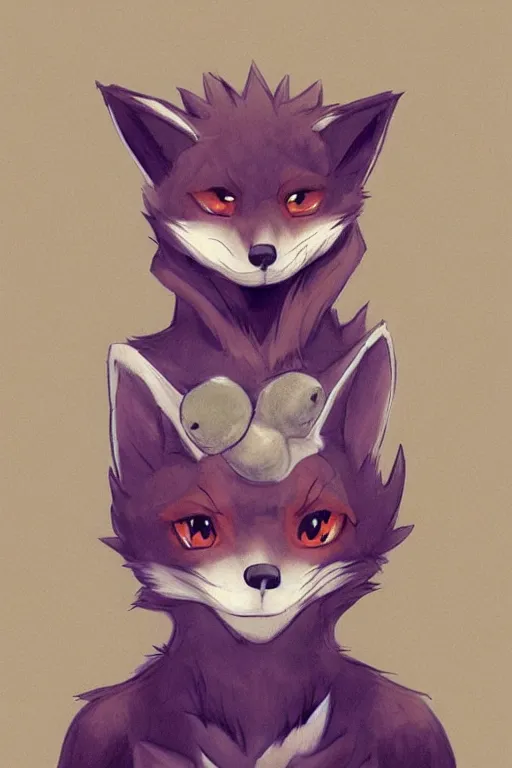 Image similar to a fox fursona, trending on artstation, by kawacy, furry art, digital art