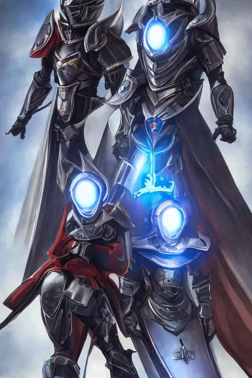 Image similar to helmet armor guardian destiny in witch queen illumination ray tracing hdr fanart arstation by sung choi robot ninja mask and eric pfeiffer and gabriel garza and casper konefal