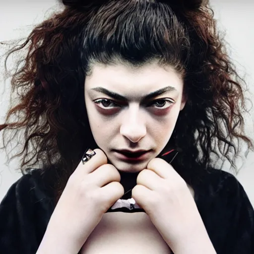 Image similar to lorde, piet mondian style