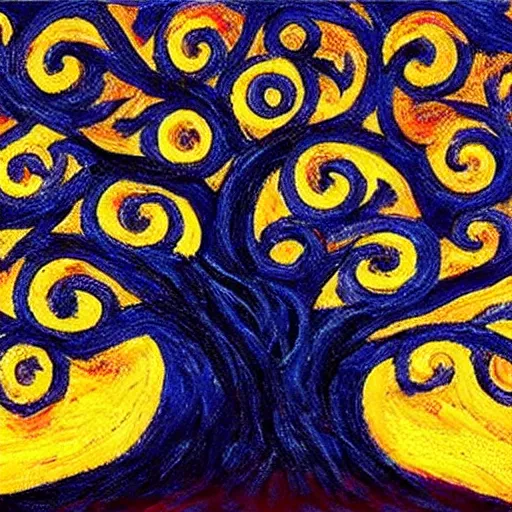 Prompt: tree of life https://media.discordapp.net/attachments/1005597369187958895/1006584269591810168/tree_of_life_starry_night_trending_on_artstation_pixiv_hyperdetailed_Unreal_Engine_4k_8k_ultra_HD_Stanley_Artgerm_Lau_WLOP_Rossdraw_-H_1024_-W_1024_-n_4_-i_-S_2718757138_ts-1660042433_idx-1.png