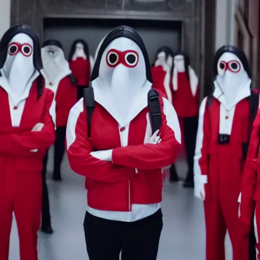 Prompt: money heist mask netflix