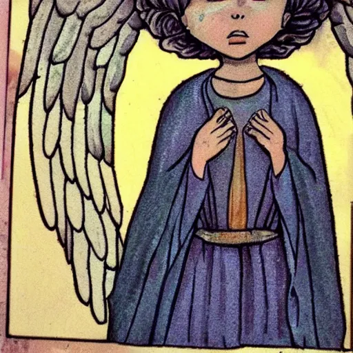 Prompt: biblically accurate angel in the style of Junji Ito