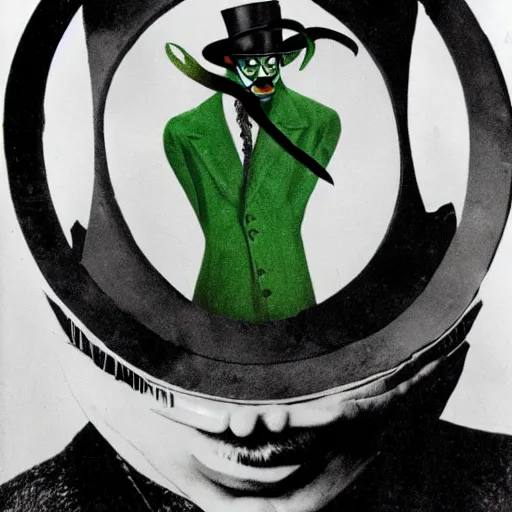 Prompt: salvador dali as the riddler