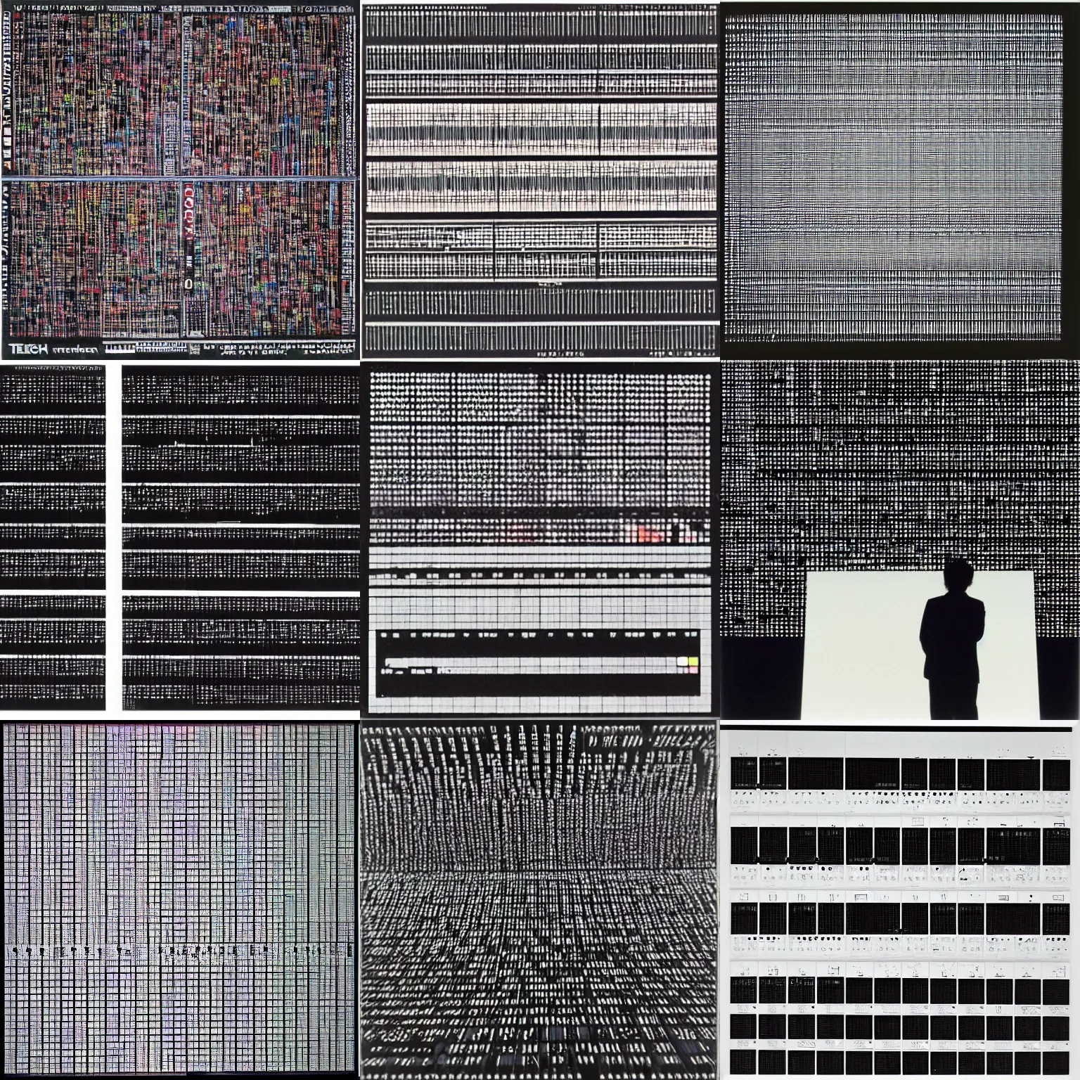 Prompt: Album art for a techno single, by Nam June Paik, Ryoji Ikeda, Yohji Yamamoto