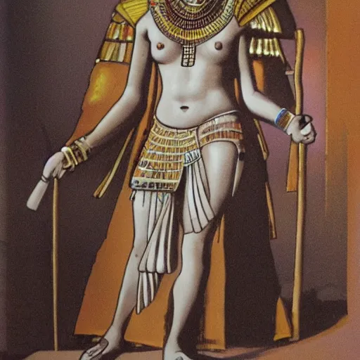 Prompt: Fatdan as an Egyptian godess