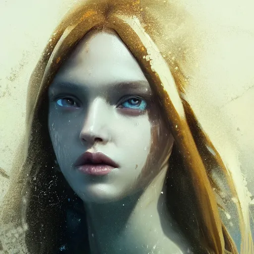 Prompt: a fancy portrait of an girl submerged in water by greg rutkowski, sung choi, mitchell mohrhauser, maciej kuciara, johnson ting, maxim verehin, peter konig, bloodborne, 8 k photorealistic, cinematic lighting, hd, high details, dramatic, atmospheric, trending on artstation