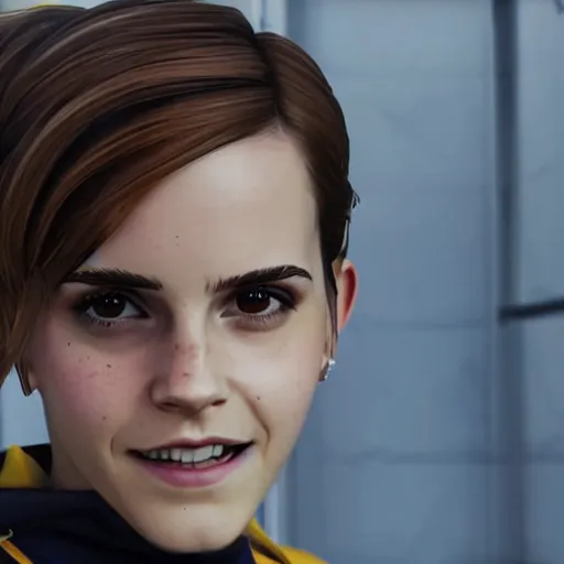 Image similar to Emma Watson screenshot from overwatch