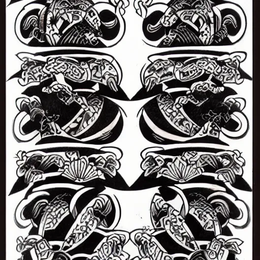 Image similar to Traditional Japanese Tattoo Reference Sheet