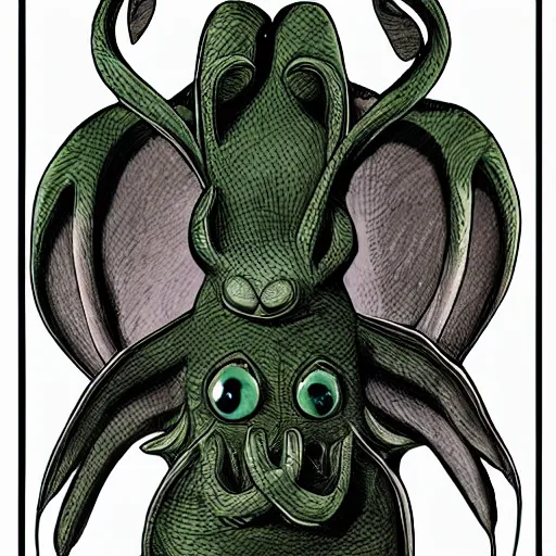 Prompt: rabbit cthulhu