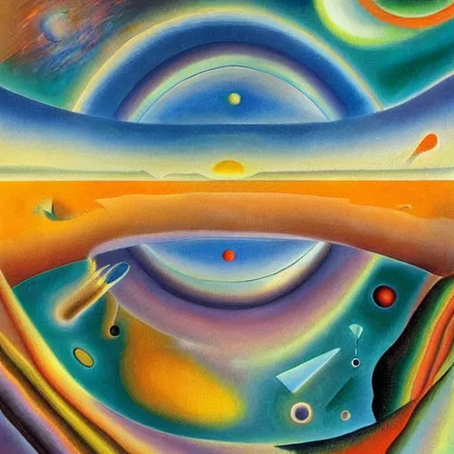 Prompt: a hd surrealism painting of 3d starry galactic abstraction landscapes by dali and kandinsky, ultra detailed, 4k, oil on canvas