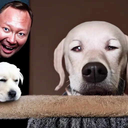 Image similar to limmy fatty on a dog, reality, realistic, detailed, 8 k, award winning, wide shot,