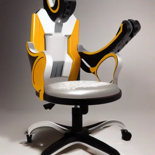 Image similar to futuristic baroque command chair in space ship