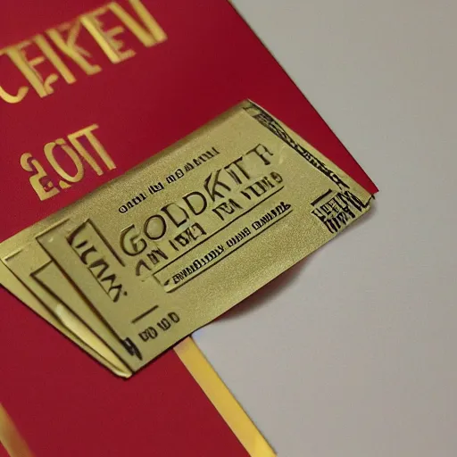 Prompt: golden ticket