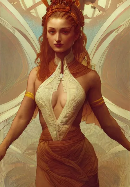 Image similar to sansa mummy bee honey, intricate, elegant, highly detailed, digital painting, artstation, concept art, smooth, sharp focus, illustration, art by artgerm and greg rutkowski and alphonse mucha and william - adolphe bouguereau