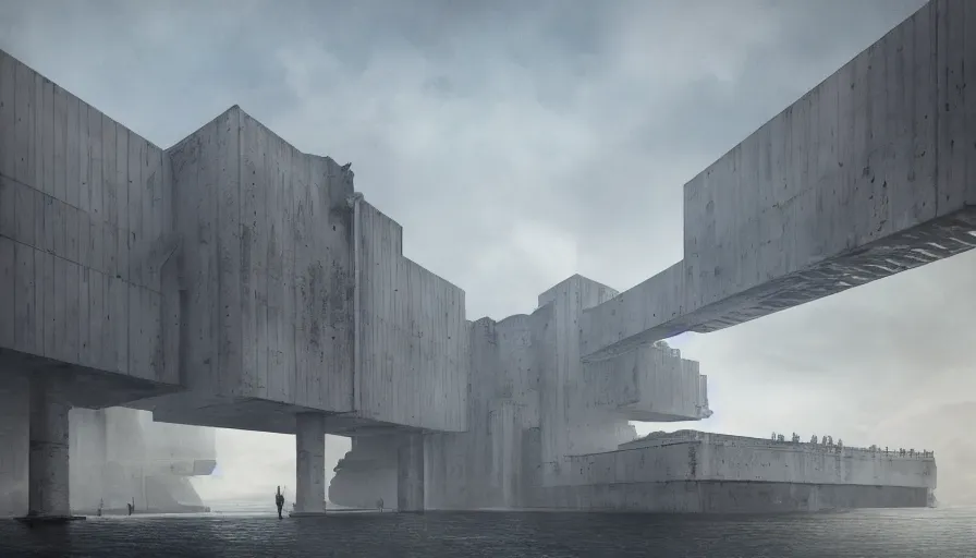 Image similar to big height brutalist imperial military base, drawing architecture, very long shot, top angle, imperial architecture in rogue one, pritzker architecture prize, brutalism architecture, jan urschel, greig fraser