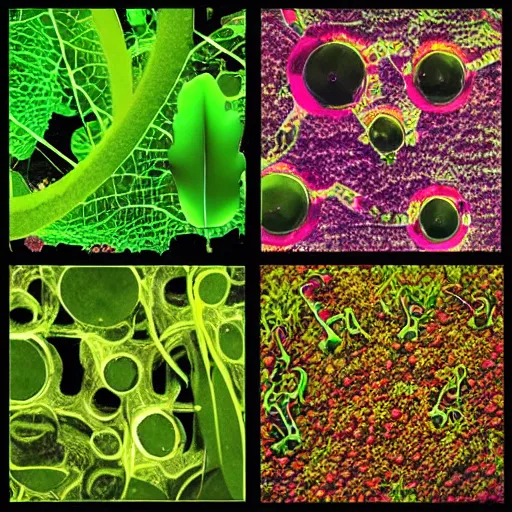 Prompt: “ plant metabolism in melody, detailed microscopic photo ”