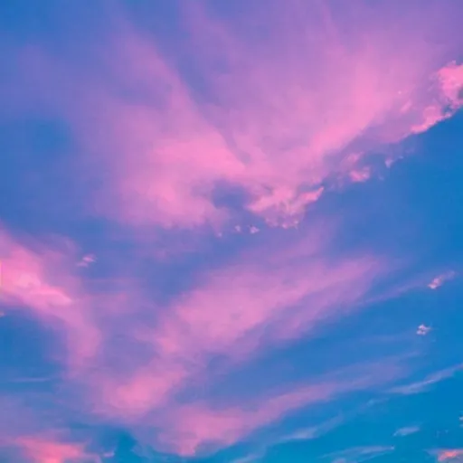 Image similar to Aesthetic sunset clouds, pink, purple