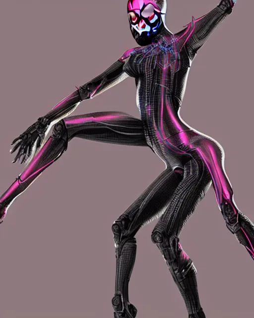 Image similar to spiderlike woman with cybernetic extra arms, trending on artstation